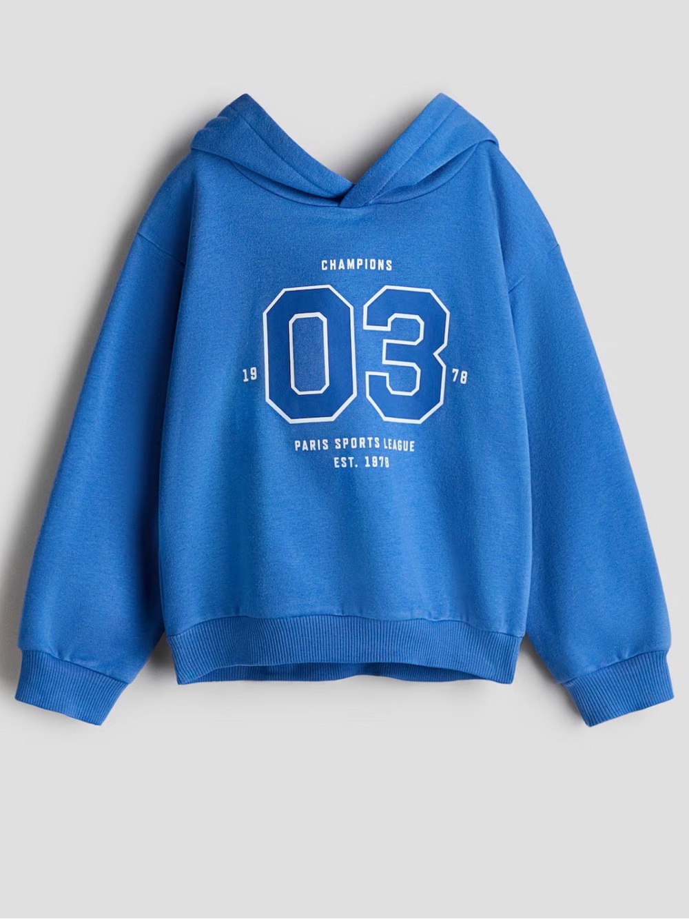 H&M Royal Blue '03' Kids Hoodie Sweatshirt